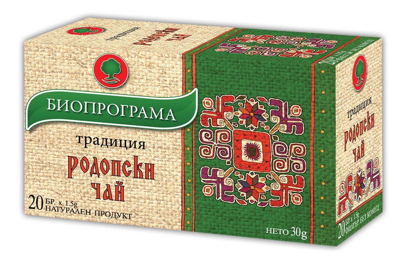 Биопрограма Традиция Родопски чай х 20 бр
