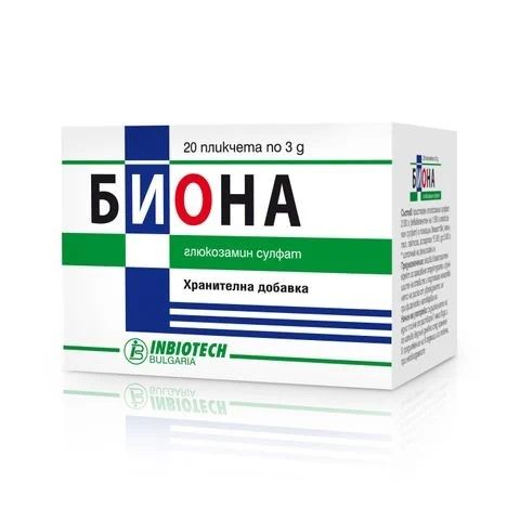 Биона Сашета за здрави стави 1500 мг х 20 бр Inbiotech