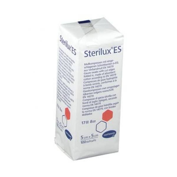 Hartmann Sterilux ES Нестерилен марлен компрес, 8 дипли 5 см x 5 см x100 бр