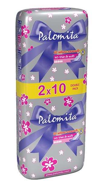 Palomita Thin&Soft Дневни дамски превръзки с крилца x20 бр