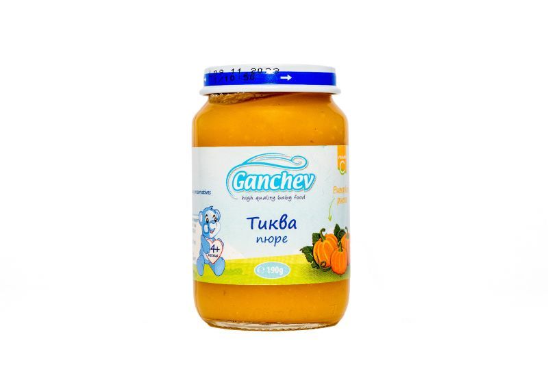 Ganchev Пюре тиква 4М+ 190 гр