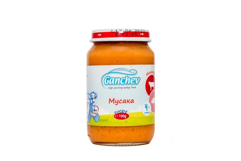 Ganchev Пюре мусака 4М+ 190 гр
