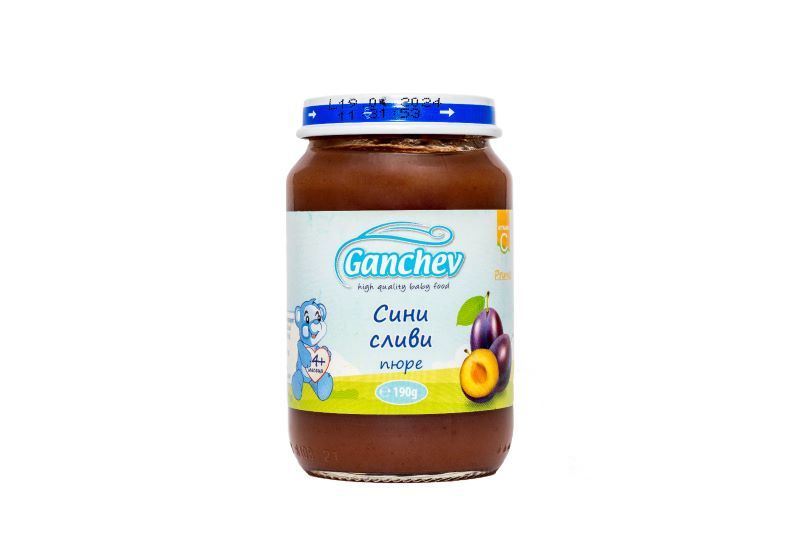 Ganchev Пюре сини сливи 4М+ 190 гр