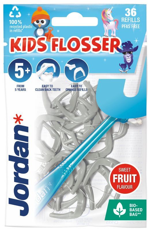 Jordan Kids Flosser Детски конец за зъби х 36 бр