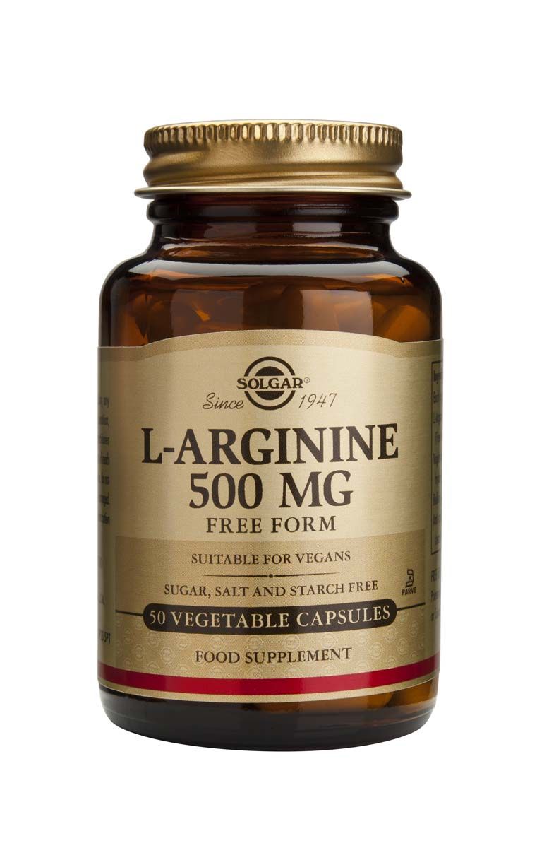 Solgar L-Arginine Л-Аргинин за здраво сърце 500 мг х50 капсули