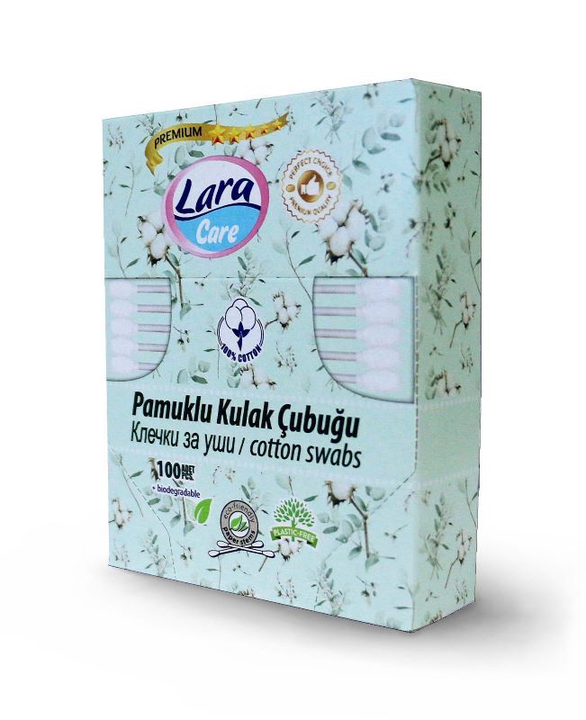 Lara Care Premium Клечки за уши Кутия 100 бр