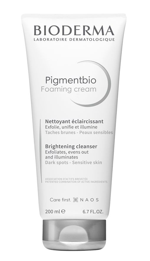 Bioderma Pigmentbio Ексфолиращ почистващ крем за изсветляване на кожата 200 мл