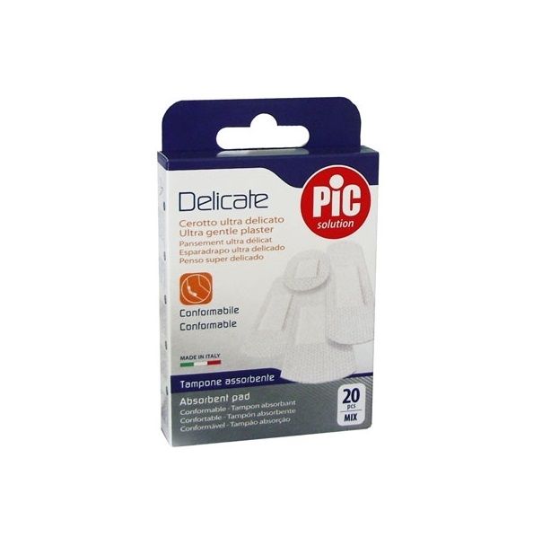 PIC Solution Delicate Mix Пластири деликат микс х20 бр Artsana Italia