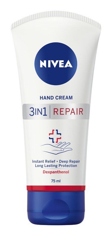 Nivea Repair Care 3в1 Крем за ръце за изключително суха, опъната и напукана кожа 75 мл