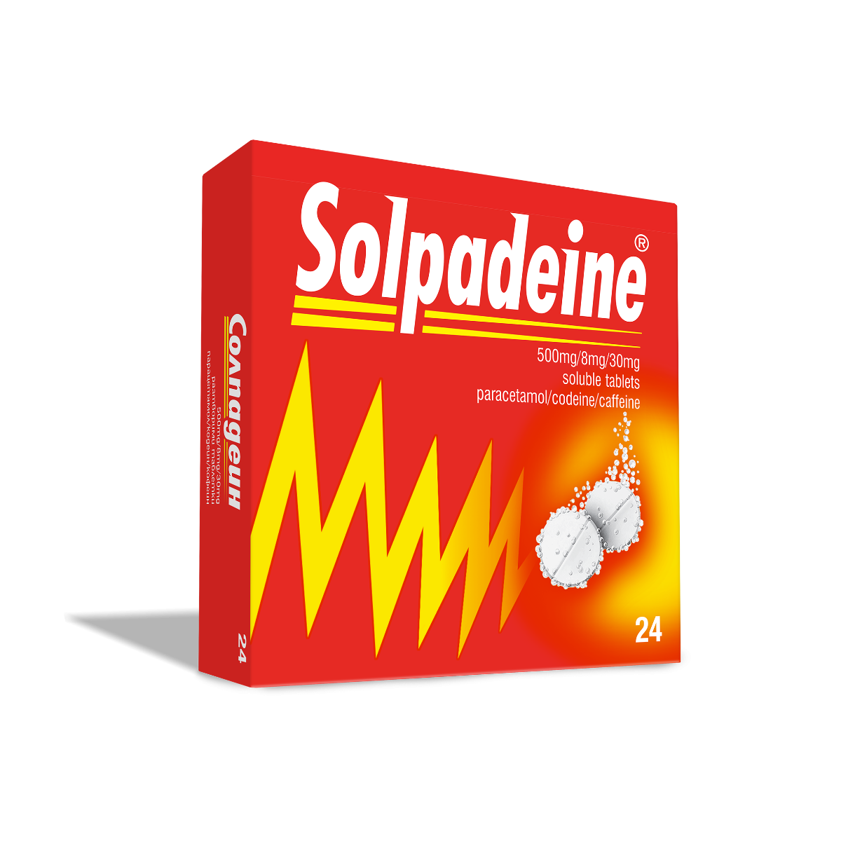 Solpadeine При висока температура и болка x24 ефервесцентни таблетки Perrigo