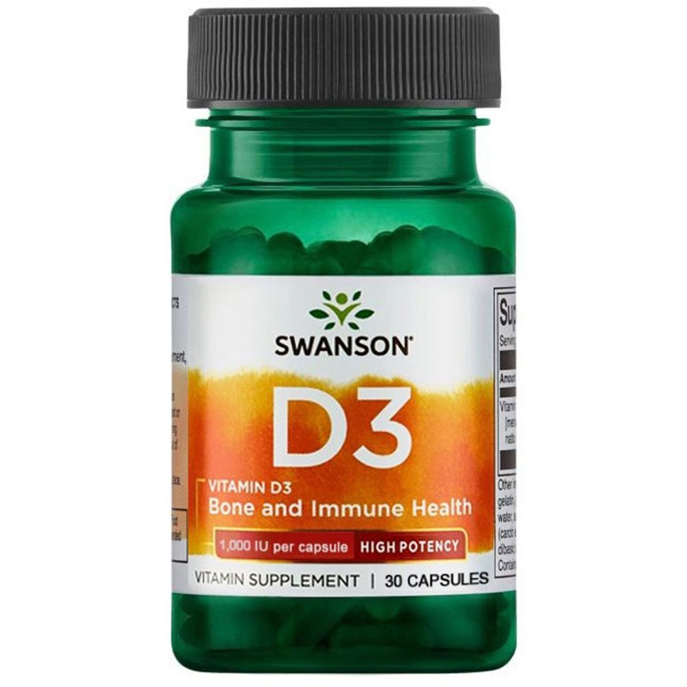 Swanson Vitamin D3 Витамин D3 25 х 30 капсули