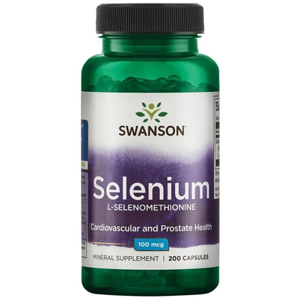 SwansonSeleniumL-SelenomethionineСеленЛ-селенометионин100мкгх200капсули