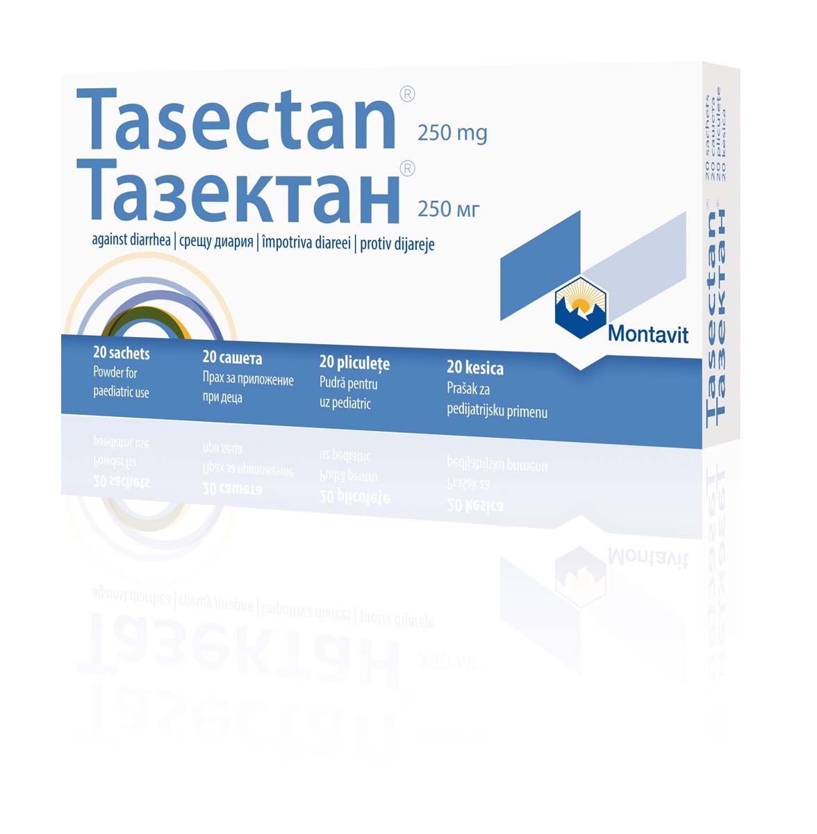 Тазектан при диария 250 мг х20 сашета Montavit
