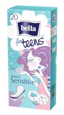 Bella for Teens Panty Sensitive Ежедневни дамски превръзки за тийнейджърки 20 бр