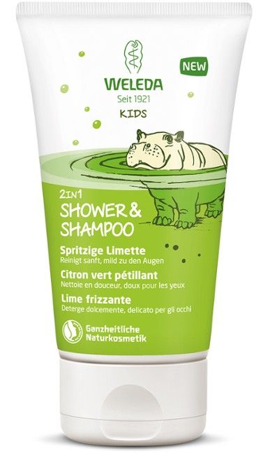 Weleda Kids Детски душ-гел и шампоан 2в1 с освежаващ лимон 150 мл