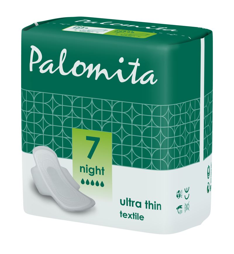 Palomita Ultra Thin Night Дамски нощни превръзки х 7