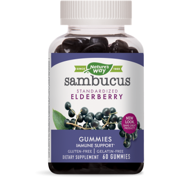 Nature's Way Sambucus Gummies за силен имунитет и тонус х 60 желирани таблетки