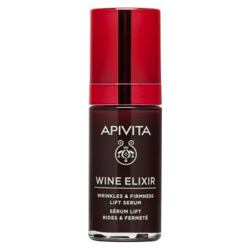 Apivita Wine Elixir Коригиращ бръчките и стягащ серум против стареене 30 мл