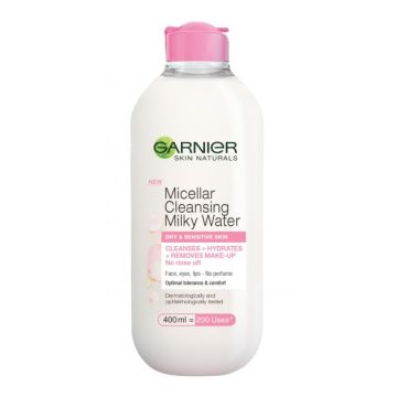 Garnier Skin Naturals Milky Water Почистваща мицеларна млечна вода 400 мл