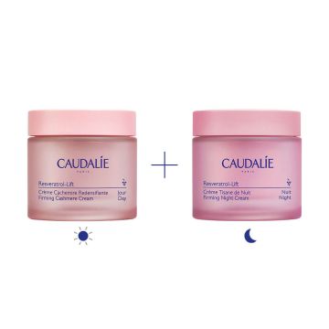 Caudalie Resveratrol-Lift Стягащ кашмирен крем 50 мл + Caudalie Resveratrol-Lift Стягащ нощен крем 50 мл Комплект