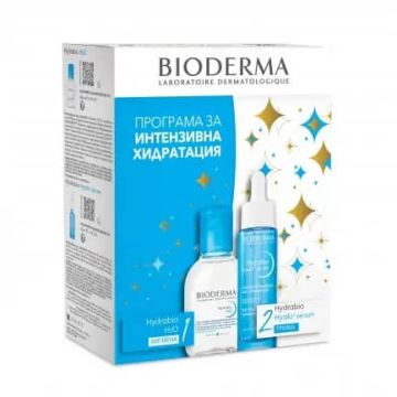 Bioderma Hydrabio Hyalu+ Серум за лице 30 мл + Bioderma Hydrabio Мицеларен разтвор за дехидратирана кожа 100 мл Комплект