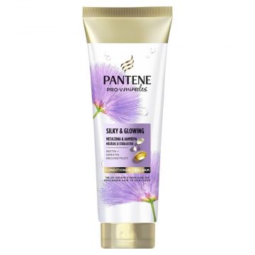 Pantene Pro-V Miracles Silky & Glowing Балсам с биотин и кератин 160 мл