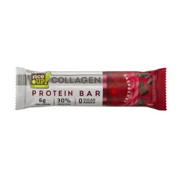 RiceUp Collagen Protein bar Колагенов протеинов бар Малина 50 гр