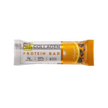 RiceUp Collagen Protein bar Колагенов протеинов бар Портокал 50 гр