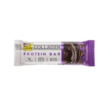 RiceUp Collagen Protein bar Колагенов протеинов бар Троен шоколад 50 гр