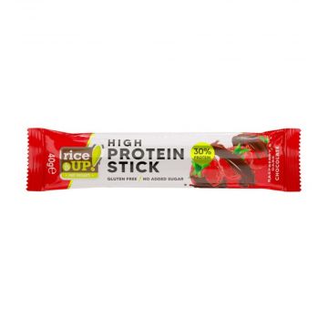 RiceUP High Protein Stick Протеинов стик Малина и черен шоколад 40 гр