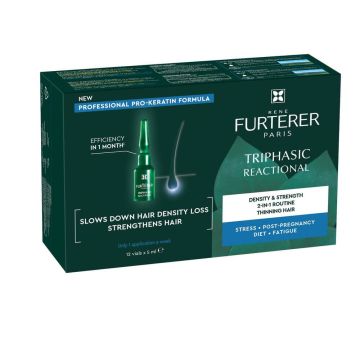 Rene Furterer Triphasic Серум против реакционен косопад ампули 5 мл х 12 бр