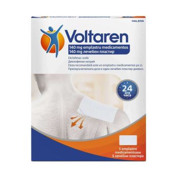 Волтарен 140 мг лечебен пластир х 5 броя 