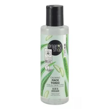 Organic Shop Успокояващ тоник за лице с авокадо и алое 150 мл