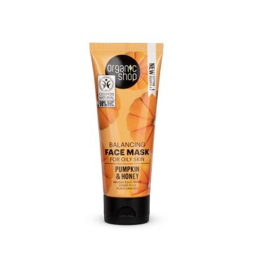 Organic Shop Pumpkin & Honey Balancing Face Mask Маска за лице с мед и тиква, балансираща 75 мл