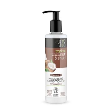 Organic Shop Moisturising conditioner Coconut & Shea Овлажняващ балсам за коса с кокос и карите 280 мл