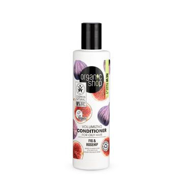 Organic Shop Volumizing Conditioner Fig & Rosehip Балсам за обем за мазна коса Смокиня и шипка 280 мл