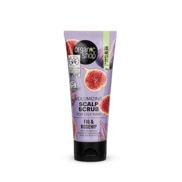 Organic Shop Fig & Rosehip Volumizing Scalp Scrub Пилинг за скалп със Смокиня и шипка 75 мл