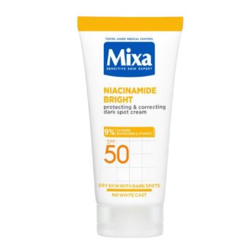 Mixa Niacinamide Bright Многофункционален крем против тъмни петна SPF50 50 мл