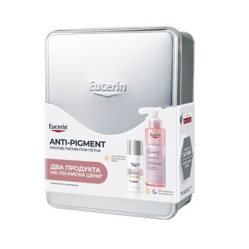 Eucerin Anti-Pigment Измиващ гел против пигментни петна 200 мл + Дневен крем SPF30 50 мл Комплект