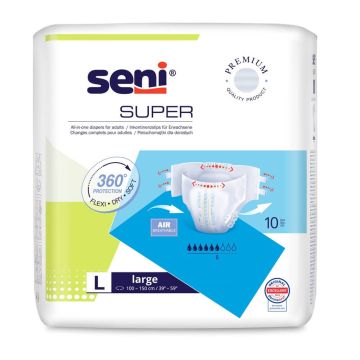 Seni Super Пелени за възрастни L x 10 бр