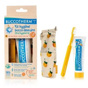 BUCCOTHERM Junior Kit Комплект от детски био гел и четка за зъби от 7-12 години
