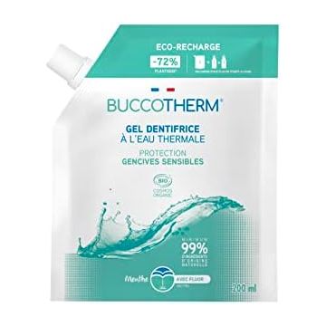 BUCCOTHERM Gencives Sensibles avec Fluor Био гелообразна паста за зъби за чувствителни венци 7+ години 200 мл Пълнител