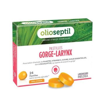 OLIOSEPTIL PASTILLES GORGE-LARYNX Таблетки за смучене за гърло и ларинкс х 24 броя