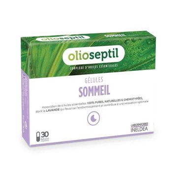 OLIOSEPTIL GELULES SOMMEIL Капсули за сън с етерични масла от лавандула, лайка и риган х 30 броя