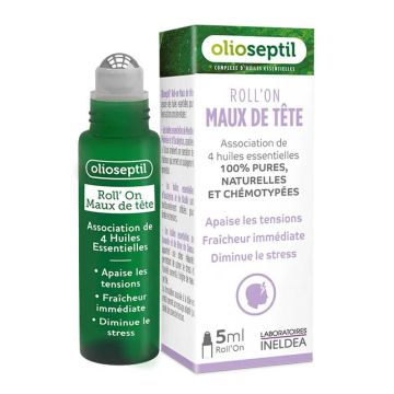 OLIOSEPTIL Рол он с етерични масла при главоболие 5 мл