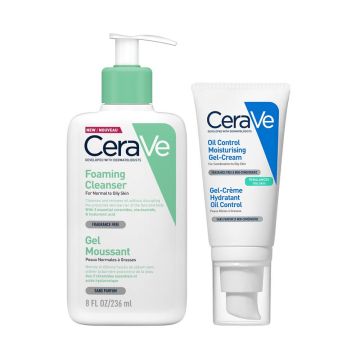 CeraVe Протокол за ежедневна грижа за лице за нормална към комбинирана кожа Комплект