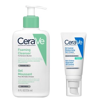 CeraVe Стартър кит за мазна и смесена кожа (почистване и хидратация)