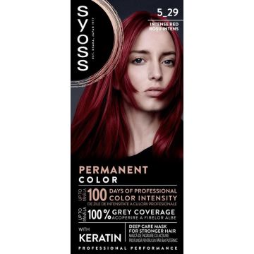 Syoss Permanent Color Дълготрайна боя за коса 5_29 Наситено червен