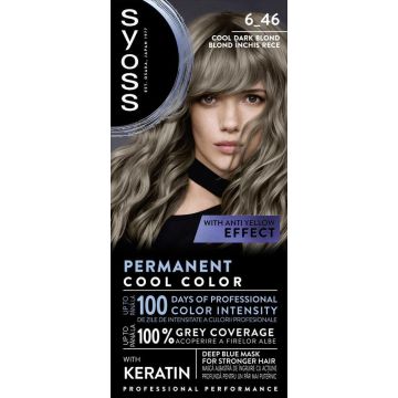 Syoss Permanent Cool Color Дълготрайна боя за коса 6_46 Хладно тъмно рус