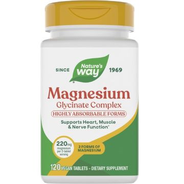Nature's Way Magnesium Glycinate Complex Магнезий (бисглицинат, малат) 110 мг х 120 таблетки